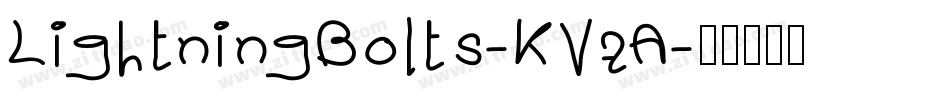 LightningBolts-KVzA字体转换