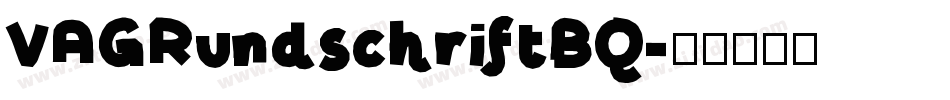 VAGRundschriftBQ字体转换