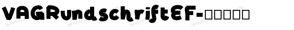 VAGRundschriftEF字体转换