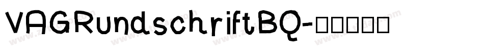 VAGRundschriftBQ字体转换