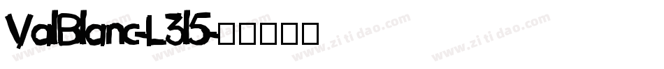 ValBlanc-L3l5字体转换