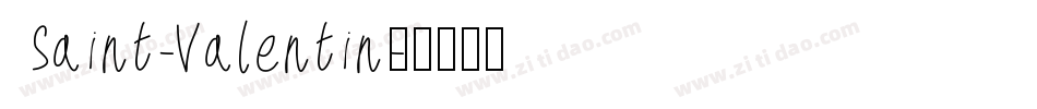 Saint-Valentin字体转换