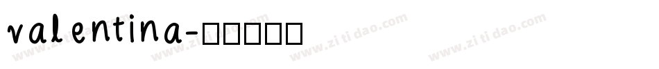 valentina字体转换