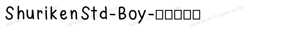 ShurikenStd-Boy字体转换