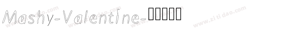 Mashy-Valentine字体转换