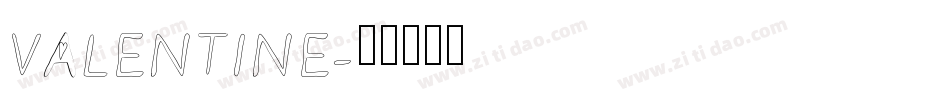 VALENTINE字体转换