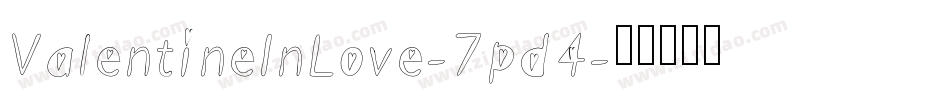 ValentineInLove-7pd4字体转换