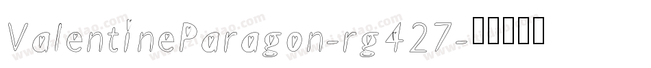 ValentineParagon-rg427字体转换
