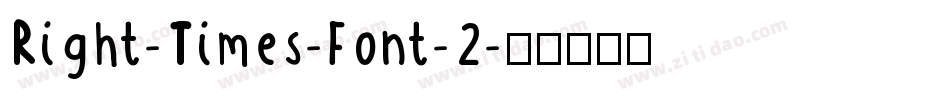 Right-Times-Font-2字体转换