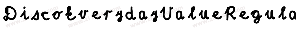 DiscoEverydayValueRegular-zMGG字体转换