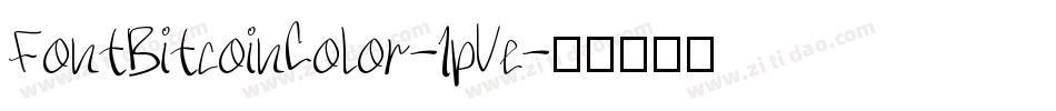 FontBitcoinColor-1pVe字体转换
