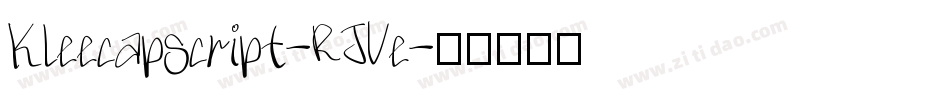 Kleecapscript-RJVe字体转换