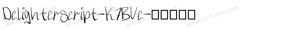 Delighterscript-K7BVe字体转换