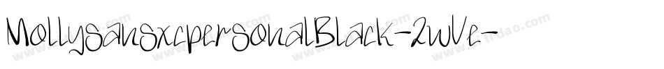 MollysansxcpersonalBlack-2wVe字体转换