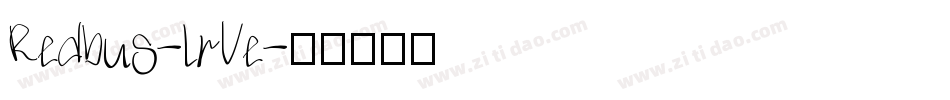 Redbus-lrVe字体转换