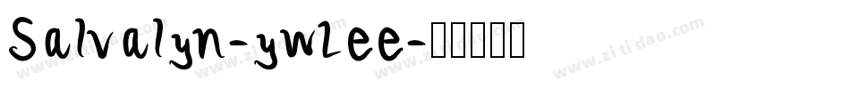 Salvalyn-ywLee字体转换