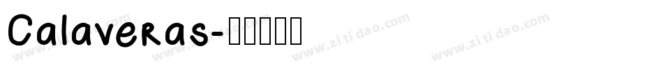 Calaveras字体转换