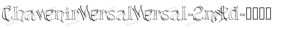 ChavenirVersalVersal-2nAd字体转换