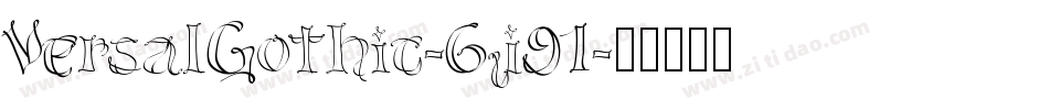 VersalGothic-6j91字体转换