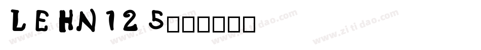LEHN125字体转换
