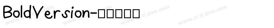 BoldVersion字体转换