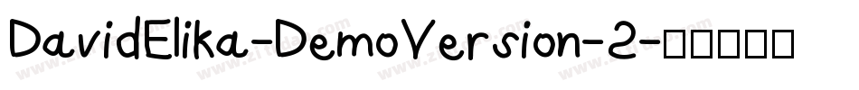 DavidElika-DemoVersion-2字体转换