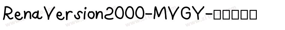 RenaVersion2000-MVGY字体转换