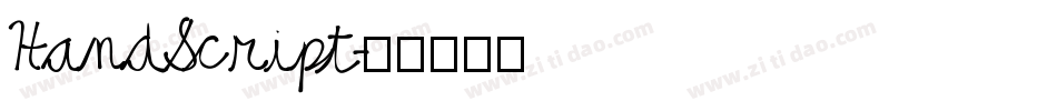 HandScript字体转换
