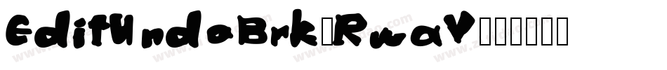 EditUndoBrk-RwaV字体转换