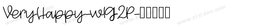 VeryHappy-w1G2P字体转换