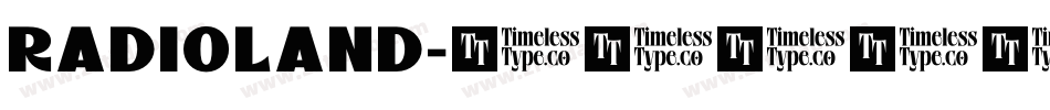 RADIOLAND字体转换