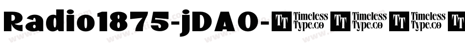 Radio1875-jDAO字体转换