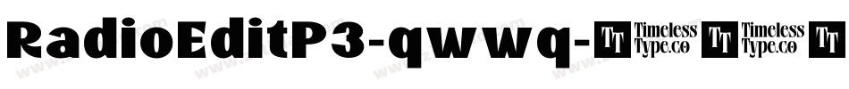 RadioEditP3-qwwq字体转换
