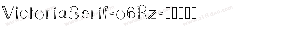 VictoriaSerif-o6Rz字体转换
