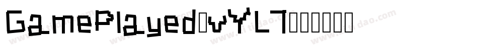 GamePlayed-vYL7字体转换