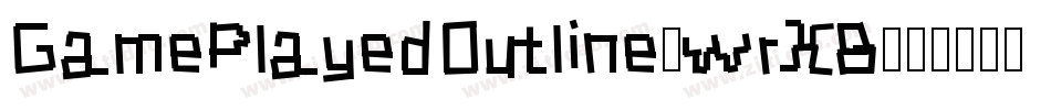 GamePlayedOutline-wrX8字体转换