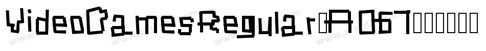 VideoDamesRegular-AO67字体转换