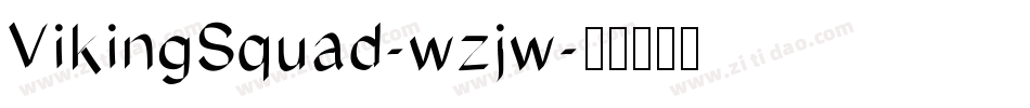 VikingSquad-wzjw字体转换