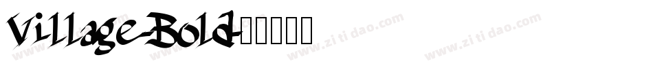 Village-Bold字体转换