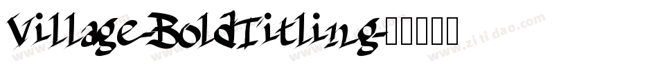 Village-BoldTitling字体转换