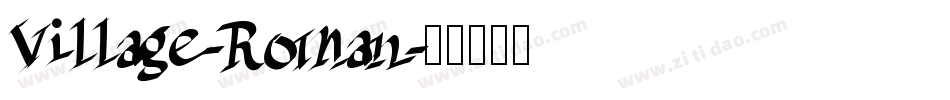 Village-Roman字体转换