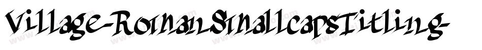 Village-RomanSmallcapsTitling字体转换