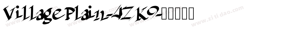VillagePlain-4ZK9字体转换