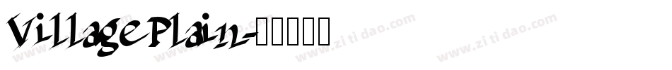 VillagePlain字体转换