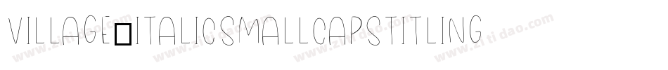 Village-ItalicSmallcapsTitling字体转换