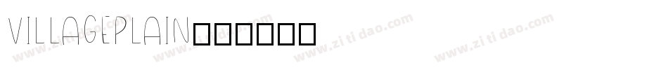 VillagePlain字体转换