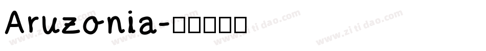 Aruzonia字体转换
