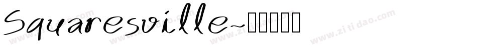 Squaresville字体转换