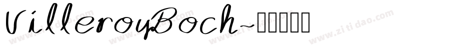 VilleroyBoch字体转换