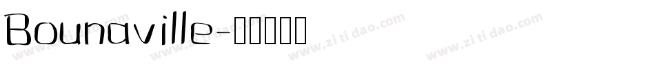 Bounaville字体转换